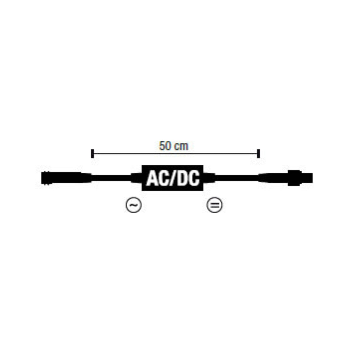 MK Illumination QF+ Adapter – Gleichrichter-Adapter 0,5 m & Adapter-Set QuickFix® ↔ QF+ – Gleichrichter-Adapter 0,5 m · schwarz (001-031) – Anwendung / Detail