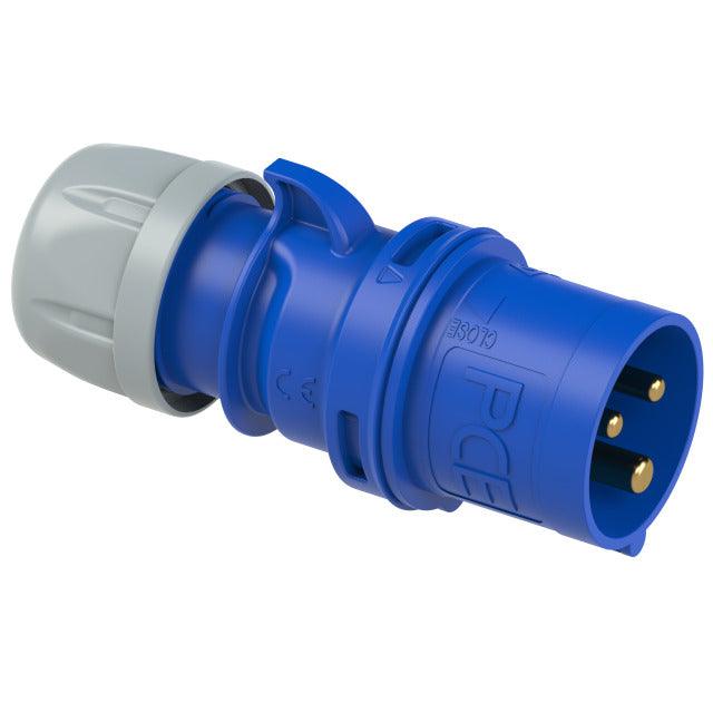 CEE Stecker IP 44, 3-polig, 230 V, 6 h, 32 A, PCE 023-6