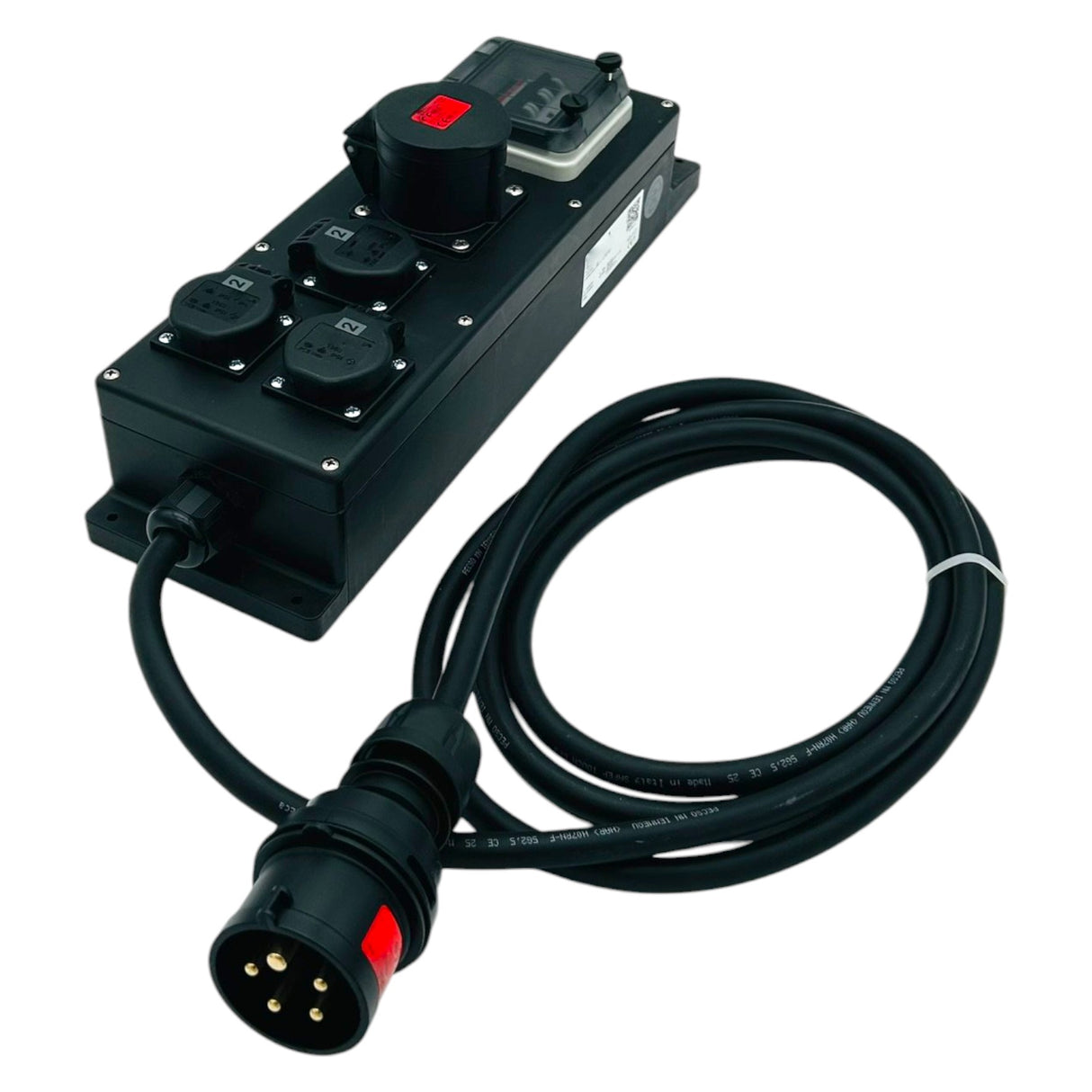 SANOS Mobilverteiler ABB/PCE - 1x CEE 16A und 3x Schukdosen mit LS & Zuleitung | SAN025