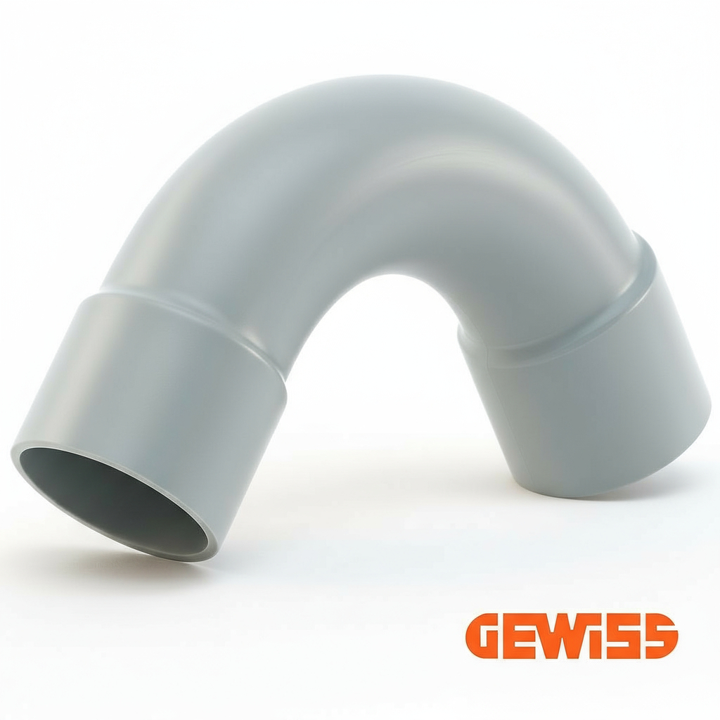 PVC-Rohrbogen 90° M16, kleiner Bogen, 2 Stück