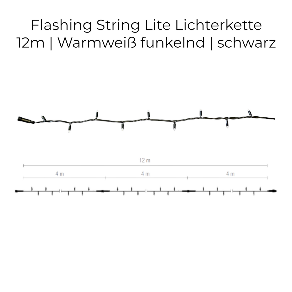 MK-Illumination LED-String Lite – Warmweiß / weiß – 230 V QUICK FIX® QF+ System