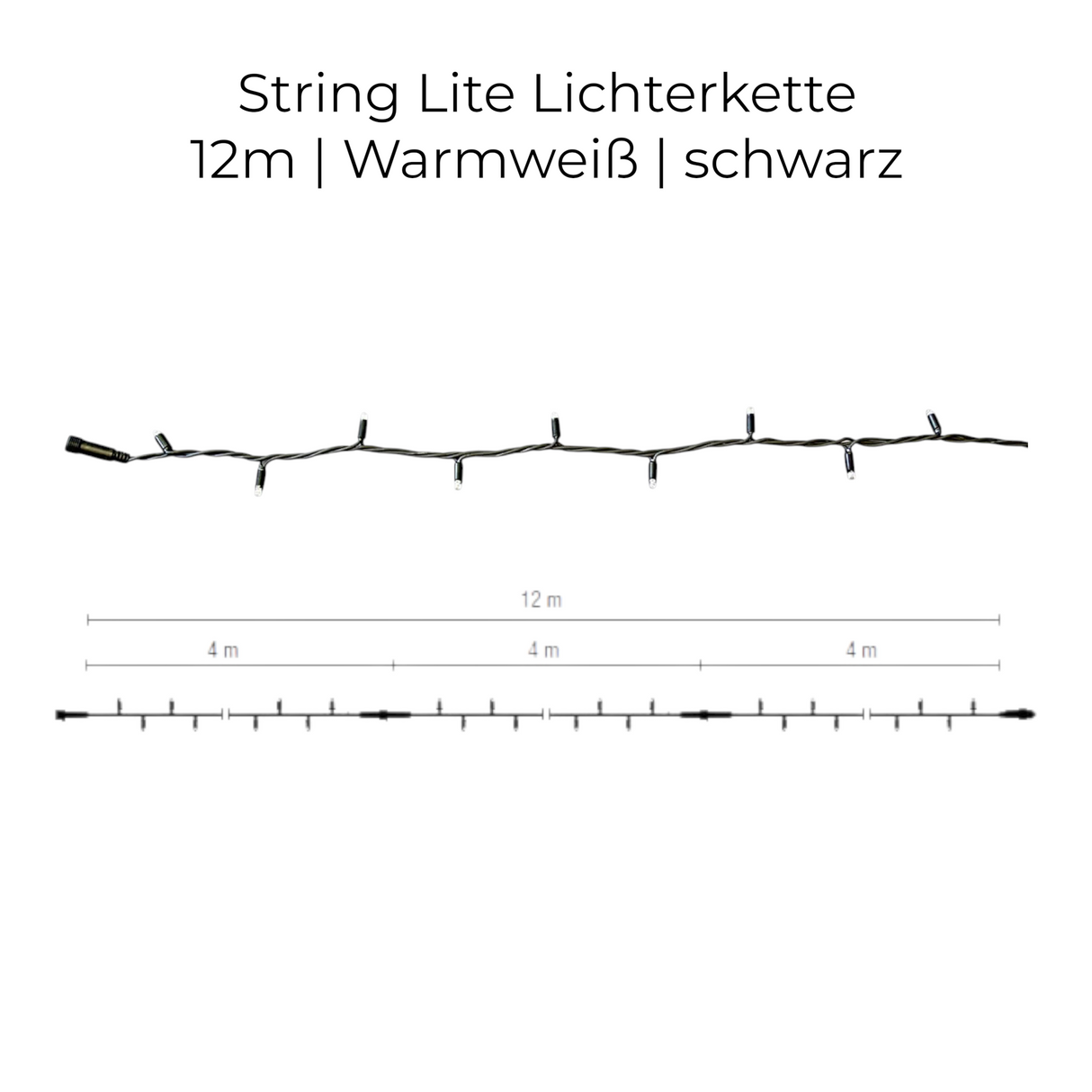 MK-Illumination LED-String Lite – Warmweiß / weiß – 230 V QUICK FIX® QF+ System