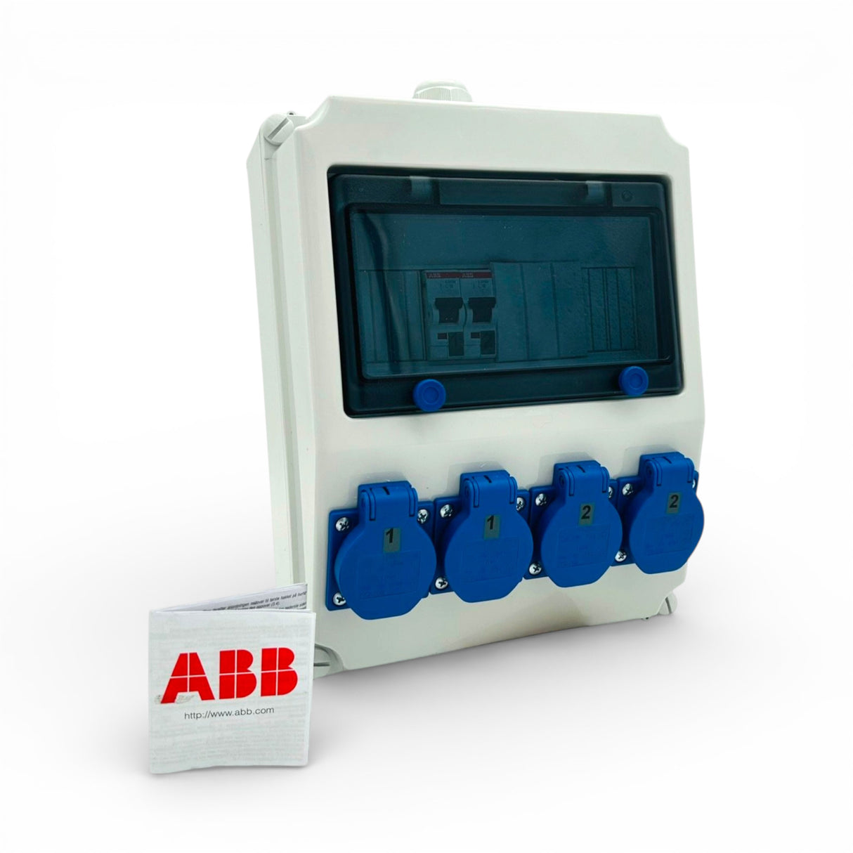 SANOS Wandverteiler ABB/PCE - 4x Schukodose | paarweise gesichert | SAN032