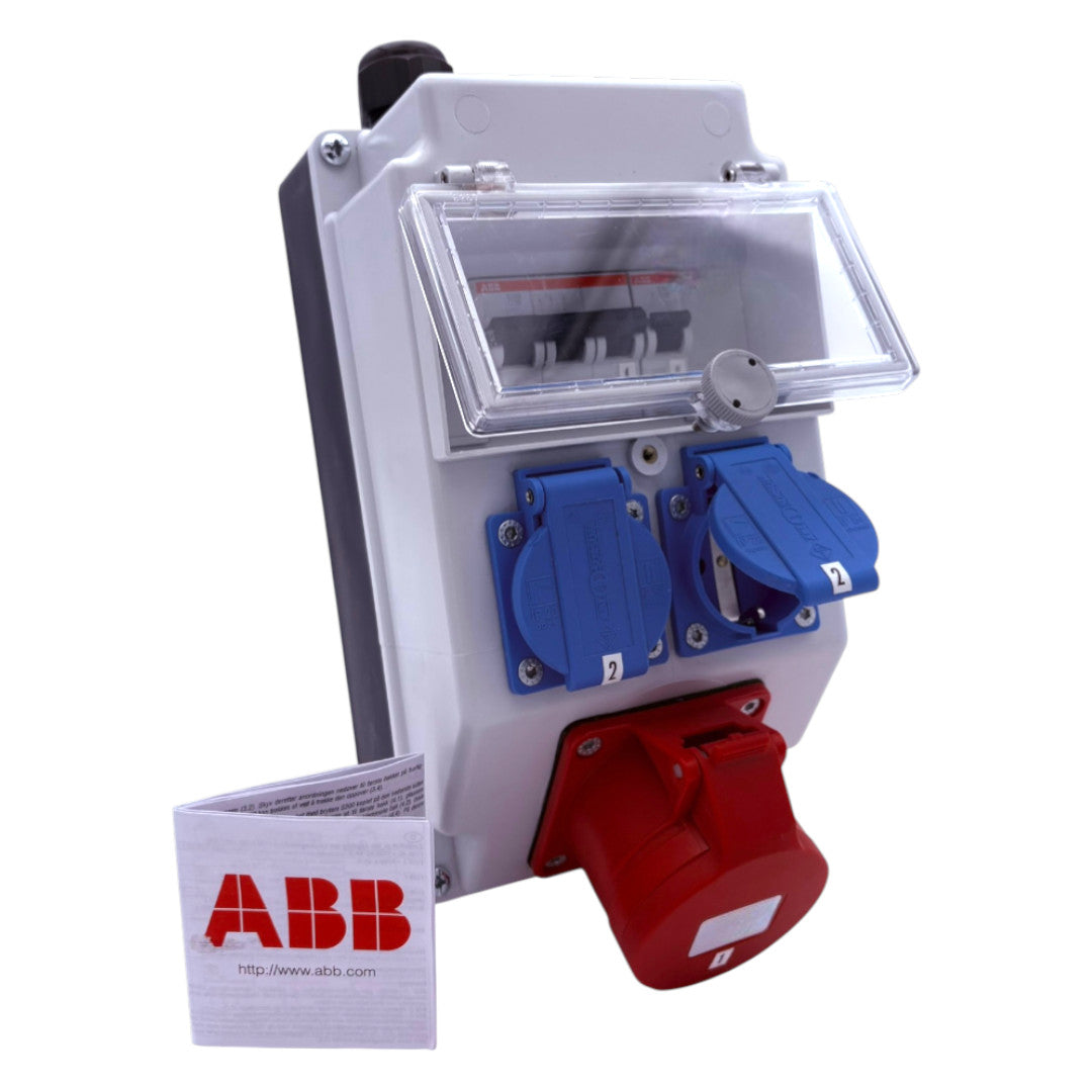 SANOS Wandverteiler ABB/PCE - 1x CEE 16A und 2x Schukodosen | SAN038