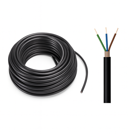 Erdkabel / Stromkabel NYY-J | 3x1,5 bis 5x16 | 1 Meter - 500 Meter