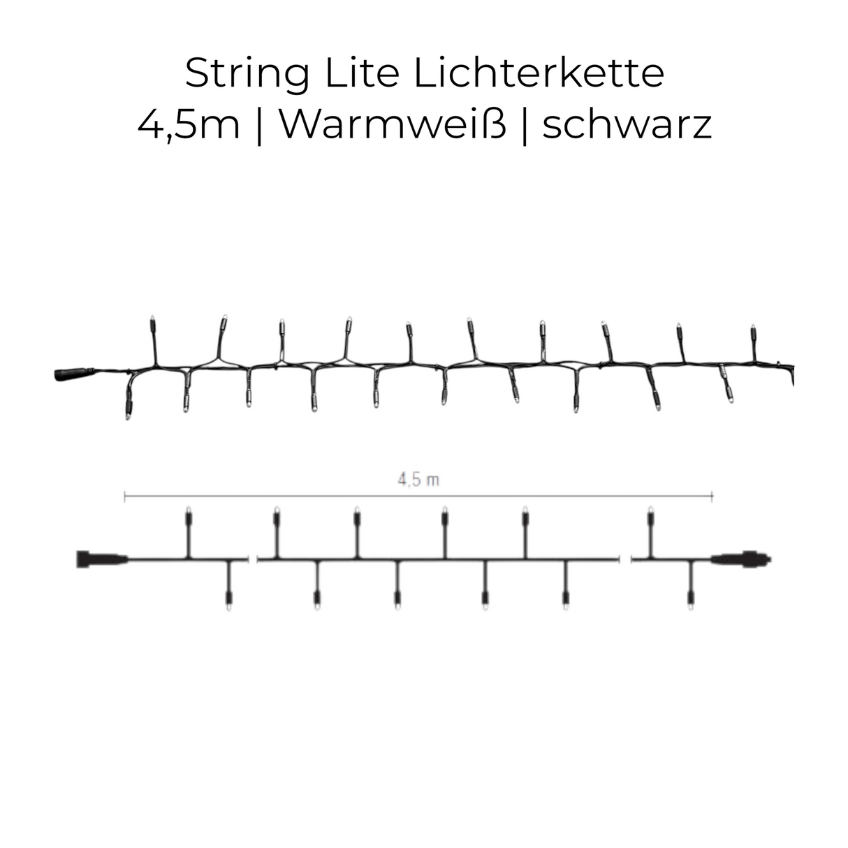 MK-Illumination LED-String Lite – Warmweiß / weiß – 230 V QUICK FIX® QF+ System