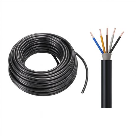 Erdkabel / Stromkabel NYY-J | 3x1,5 bis 5x16 | 1 Meter - 500 Meter