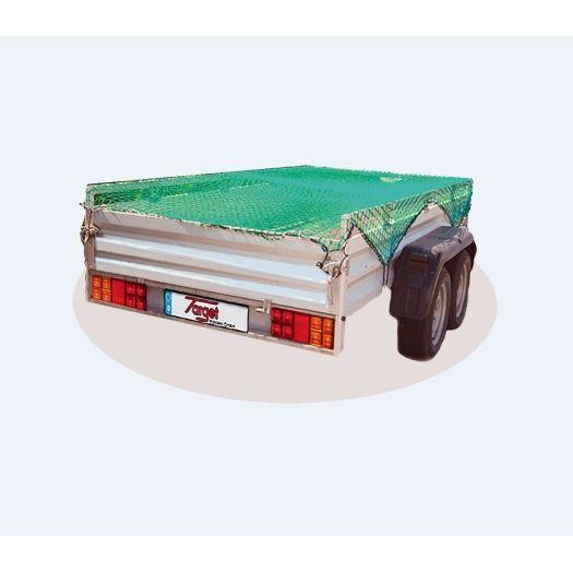 Ladungssicherungsnetz, grün, 2,5 x 3,5 Meter, Maschenweite 45 mm