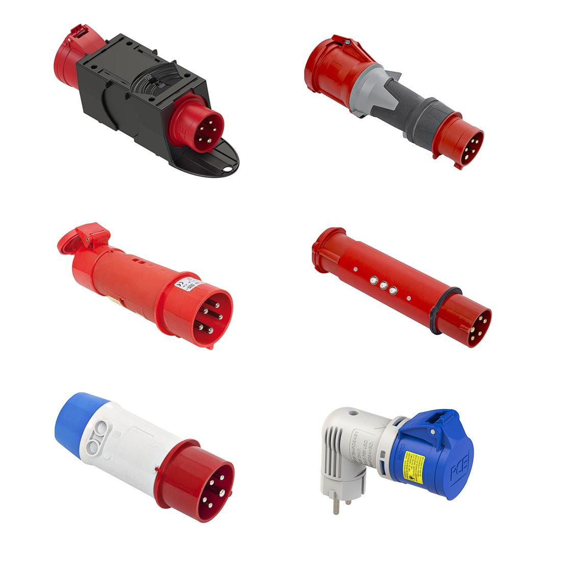 CEE-Adapter 1x CEE 400V, 16A + 3x Schuko 250V, 16A - 1,5m Zuleitung