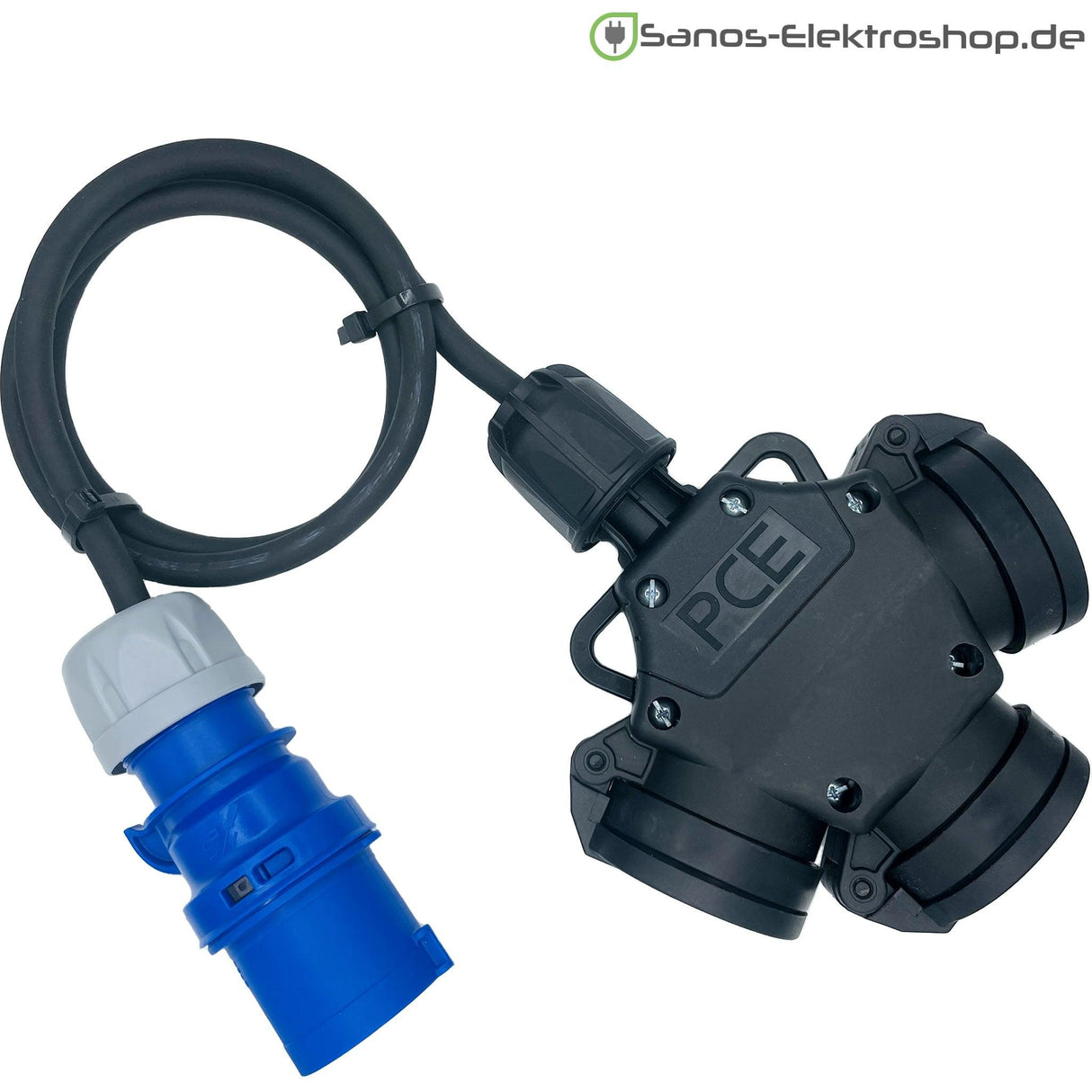 CEE-Adapter: CEE Stecker 3-polig 16A auf Kombi-Kupplung