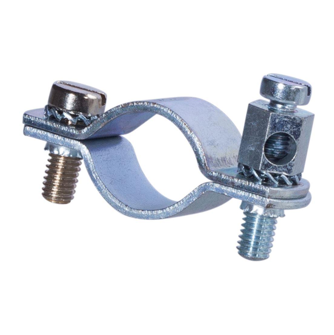 Erdungs-Rohrschelle 3/4"mit Anschlußschraube für Rundleiter bis 16 qmm, 10 Stück