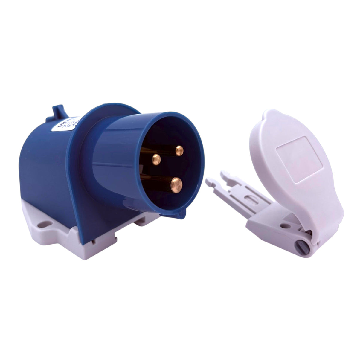 MENNEKES CEE-Wandgerätestecker mit Klappdeckel 16A, 3-polig, 230V, 6h, IP44