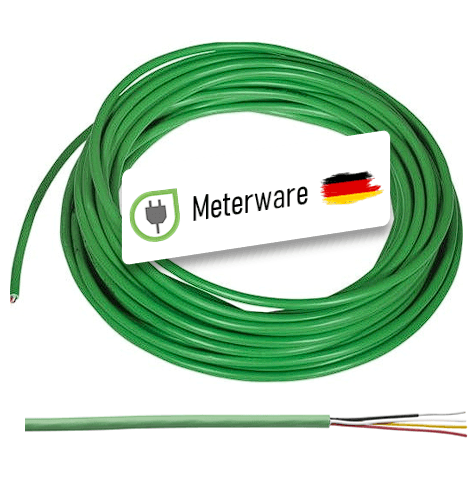 Meterware EIB-Leitung, J-Y(ST)Y 2x2x0,8 grün