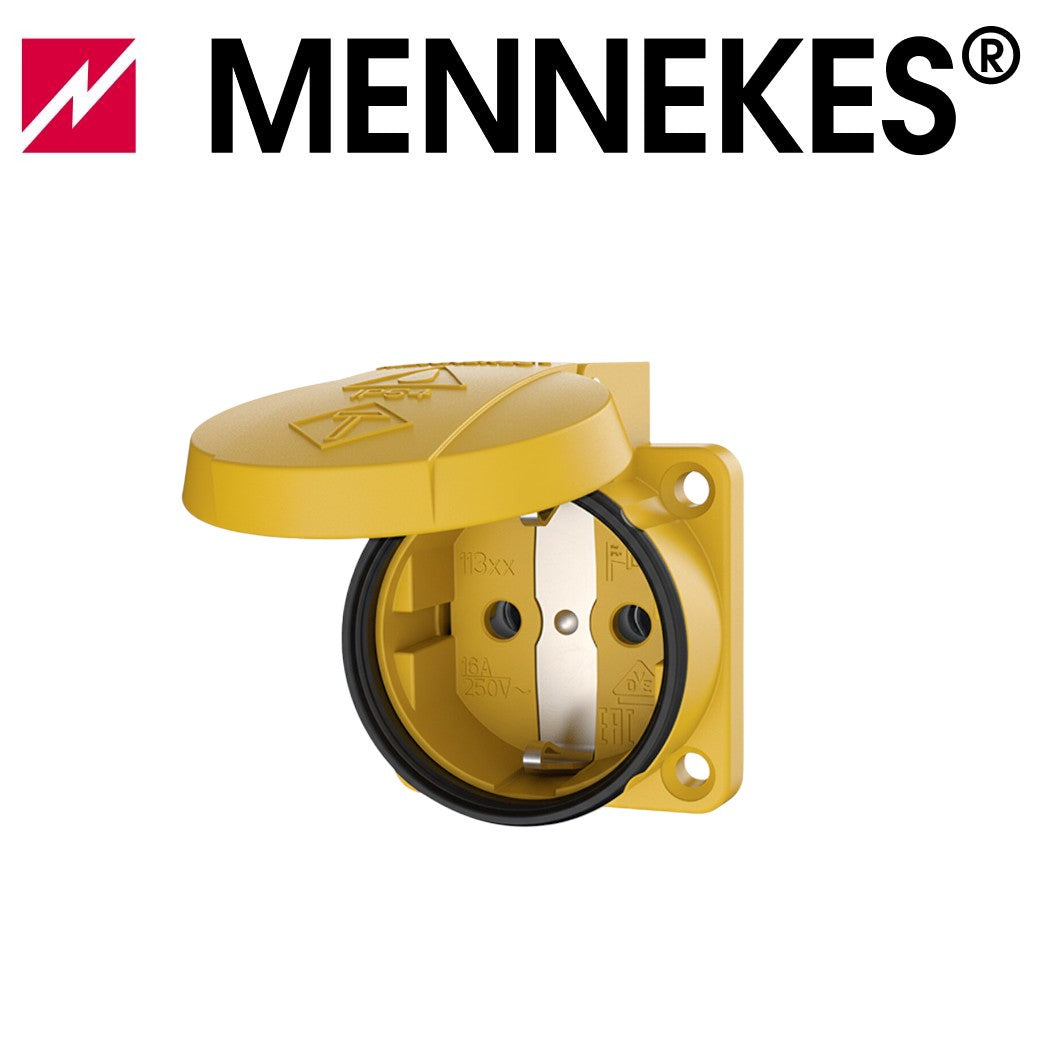 MENNEKES Anbausteckdose Schuko 16A 230V IP54 für mobile Verteiler - verschiedene Farben