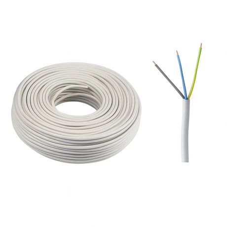 Feuchtraum-Leitung / Stromkabel NYM-J | 3x1,5 bis 5x2,5 | 1 Meter - 500 Meter