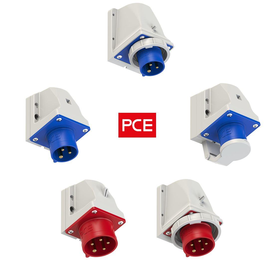 CEE Wandgerätestecker 16A - 32A | 230V - 400V | IP44 - IP67 | verschiedene Typen - PCE