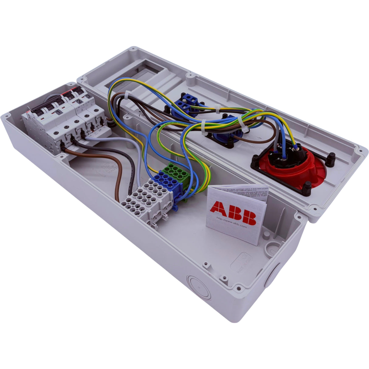 SANOS Wandverteiler ABB/PCE - 1x CEE 16A und 2x Schukodosen | SAN004