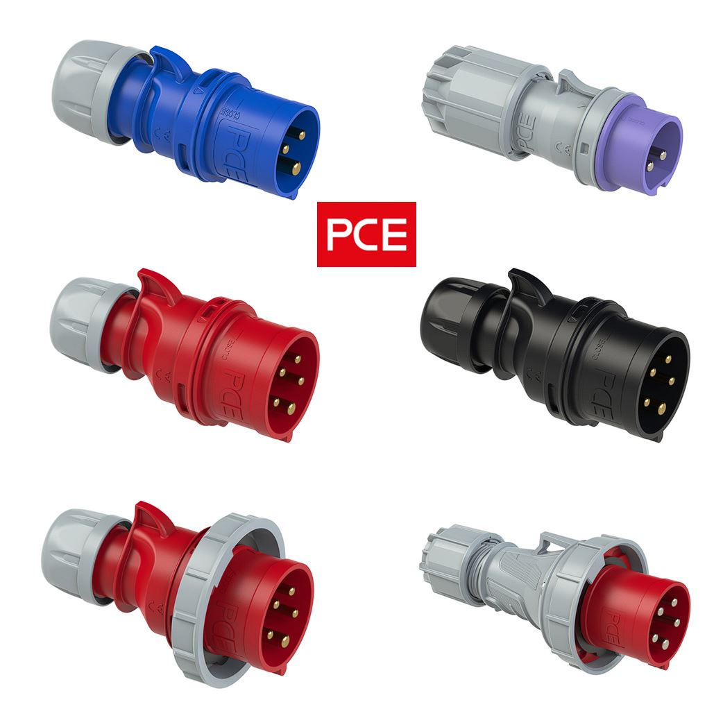 CEE-Stecker 16A - 125A | 230V - 400V | IP44 - IP67 | verschiedene Farben - PCE