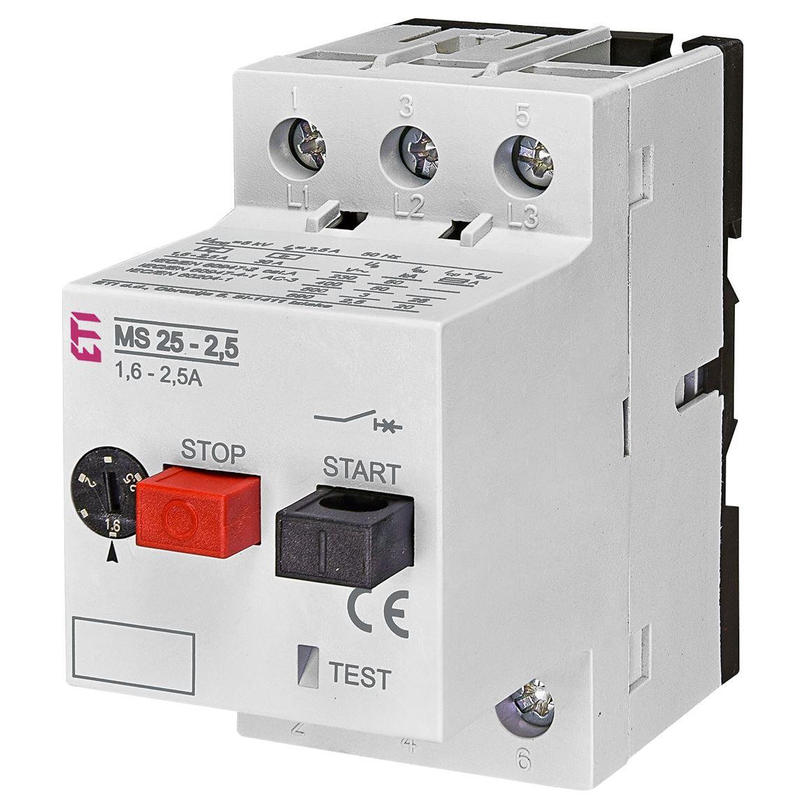 ETI Motorschutzschalter / Motorschutz / Gehäuse 1,0A bis 16A