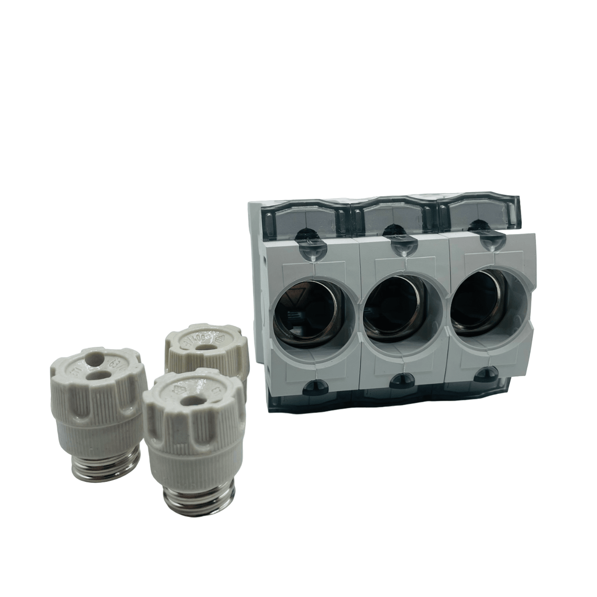 ETI Neozed Sicherungssockel 3 Pol. 63A mit Schraubkappen E18