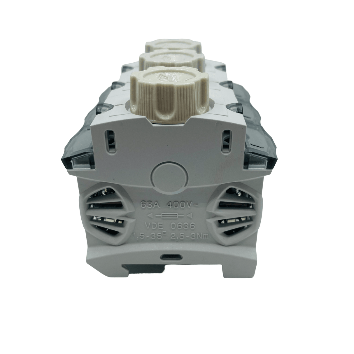 ETI Neozed Sicherungssockel 3 Pol. 63A mit Schraubkappen E18