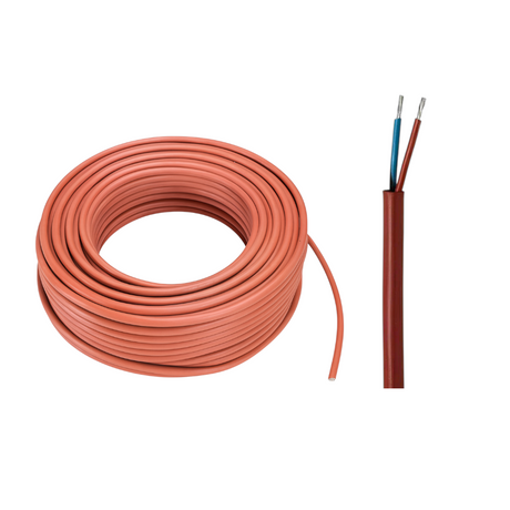 Silikonleitung / Saunakabel SiHF | 2x1,0mm² bis 7x1,5mm² | 1 Meter - 50 Meter