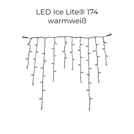 MK-Illumination LED Ice Lite® & Ice Drop®  QF+ Serie – LED-Lichtdekoration für winterliche Fassaden