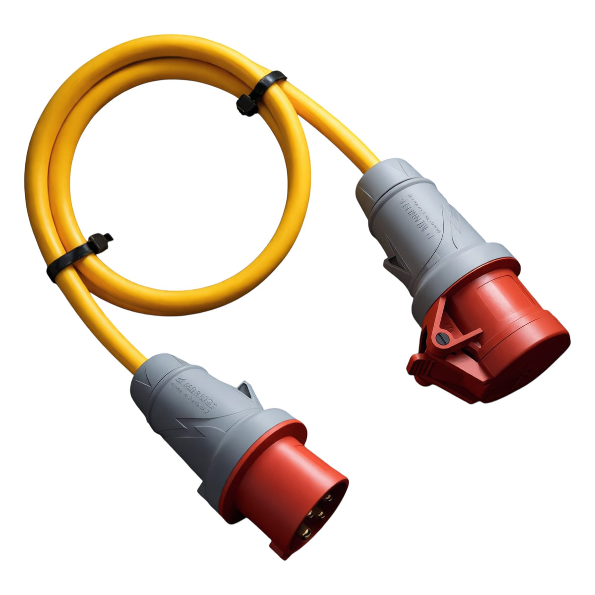 Mennekes CEE-Verlängerung 16A/32A - 400V - 5-polig | Gummileitung H07RN-F 5G1,5mm² - 5G6mm² | 1,00 bis 50,00 Meter | verschiedene Farben