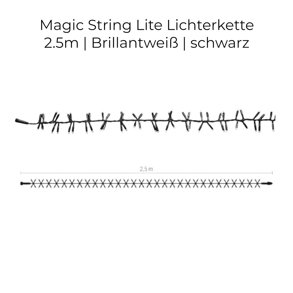 MK-Illumination LED-String Lite – Warmweiß / weiß – 230 V QUICK FIX® QF+ System