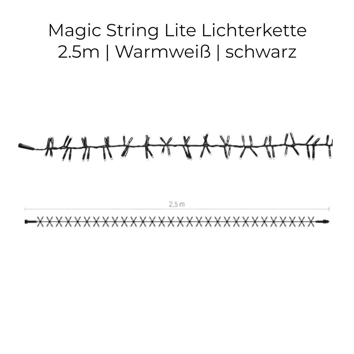 MK-Illumination LED-String Lite – Warmweiß / weiß – 230 V QUICK FIX® QF+ System