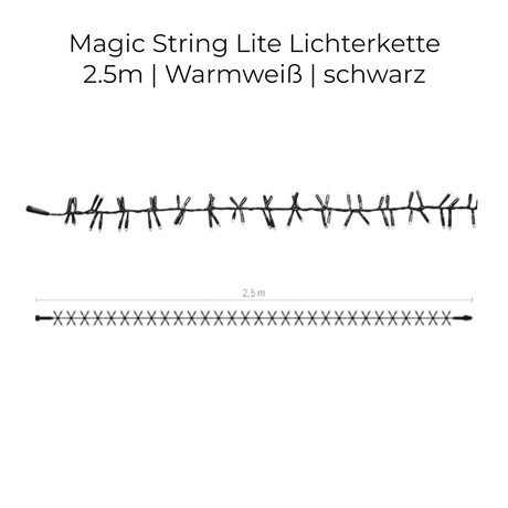 MK-Illumination LED-String Lite – Warmweiß / weiß – 230 V QUICK FIX® QF+ System