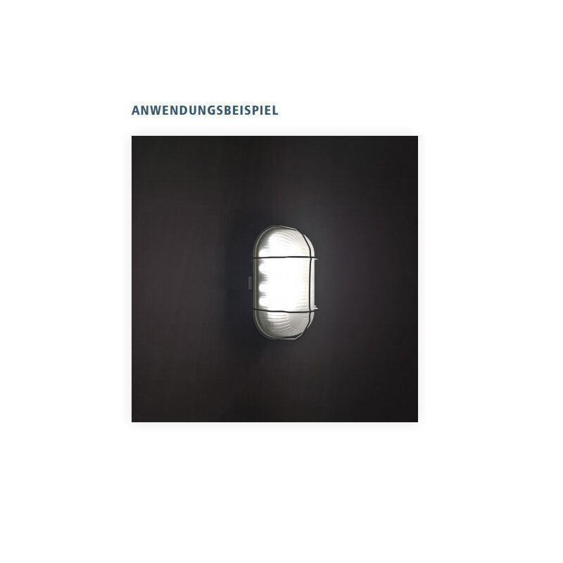 Ovalleuchte LED, 10 W, Lichtfarbe einstellbar, IP44, weiß