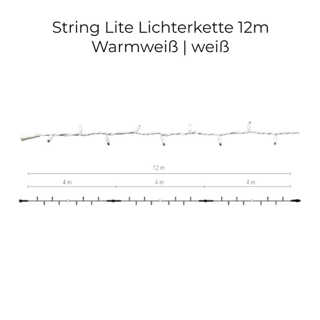 MK-Illumination LED-String Lite – Warmweiß / weiß – 230 V QUICK FIX® QF+ System