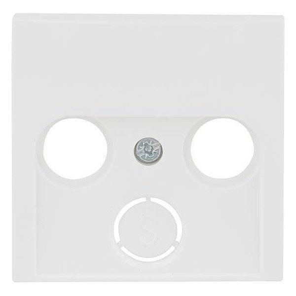 Berker 12038989 S.1 Zentralstück für Antennendose 2- und 3-Loch polarweiß glänzend - Sanos-Elektroshop.de