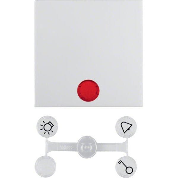 Berker 16218989 S.1 Wippe mit 5 beiliegenden Linsen polarweiß glänzend - Sanos-Elektroshop.de