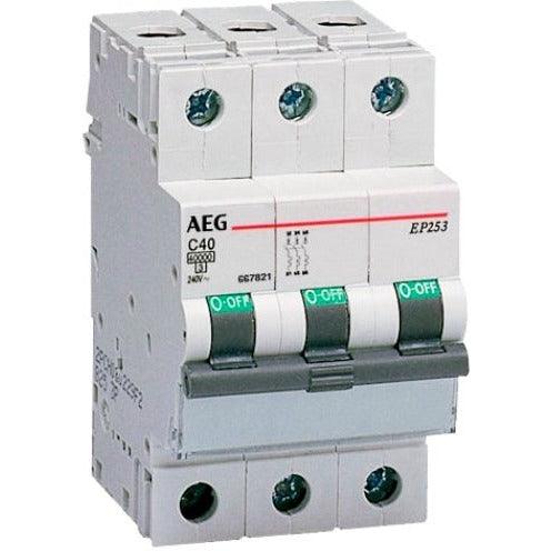 AEG Leitungsschutzschalter 3-polig "EP 63" B, 16 A 4TQA667224R0000 - Sanos-Elektroshop.de