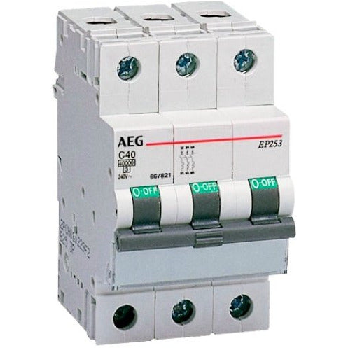 AEG Leitungsschutzschalter 3-polig "EP 63" B, 20 A 4TQA667225R0000 - Sanos-Elektroshop.de