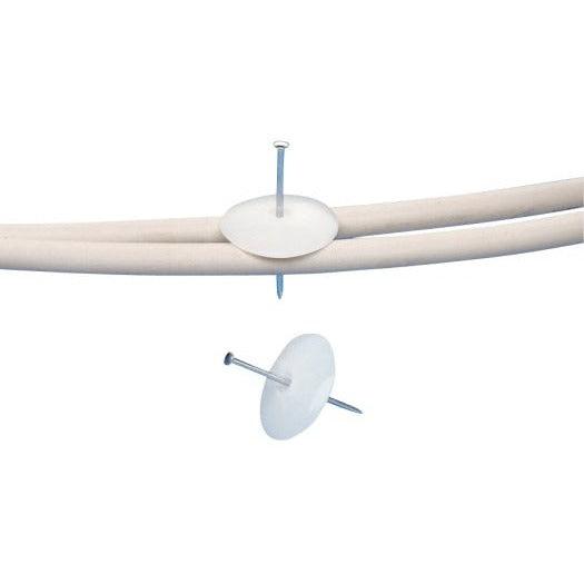 DEWIT 900062 Nagelscheibe 34mm mit Nagel, 3x60mm gestiftet, 100 Stück - Sanos-Elektroshop.de