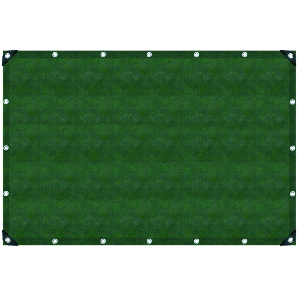 PE-Gewebeplane 90, olivgrün, 6 x 8 Meter, reißfest, wetter- und UV-beständig - Sanos-Elektroshop.de