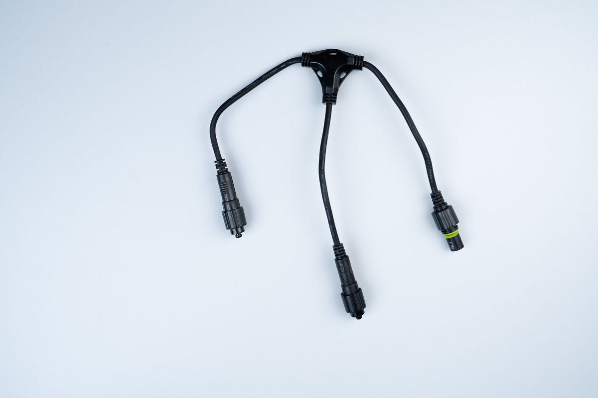 MK Illumination QuickFix® 36 V Verteiler – 2 Ausgänge (T-Stück) / Schwarz (002-121)