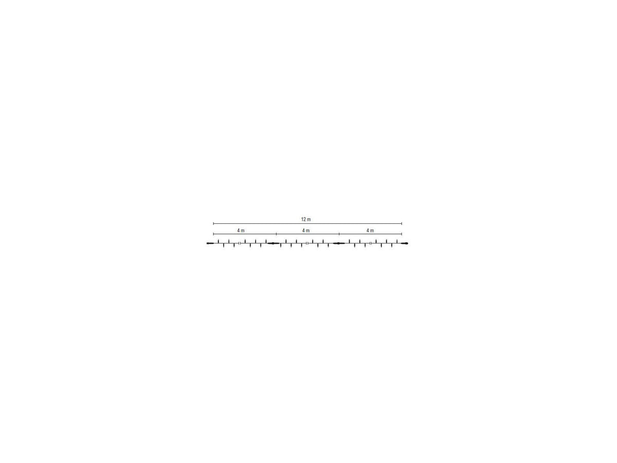 MK Illumination String Lite® 36 V – LED-Lichterkette Niedervolt – 12 m · 120 LED / Warmweiß (029-002) – Anwendung / Detail