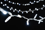 MK Illumination String Lite® 36 V – LED-Lichterkette Niedervolt – 12 m · 120 LED + 5 Flash-LEDs / Weiß (029-049) – Anwendung / Detail