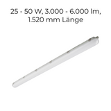 LED-Feuchtraumleuchte 20-40W / 25-50W verschiedene längen
