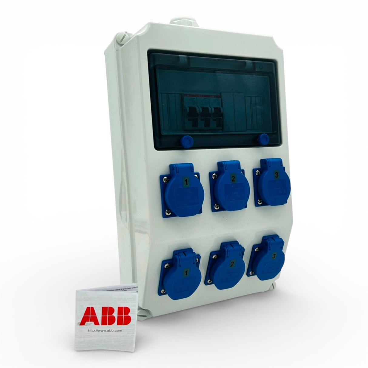 SANOS Wandverteiler ABB/PCE - 6x Schukodose | paarweise gesichert | SAN034