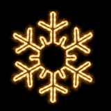 MK-Illumination LED-Deko-Beleuchtung – Snow Flakes / Pentor – Warmweiß – 230 V QUICK FIX® QF+ System