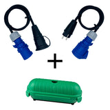 Caravan/Camping/Boot-Adapter Set mit Sicherheitsbox IP44 - 100% Schutz