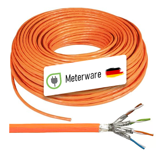 Meterware Datenleitung CAT7, 1.300MHz, Simplex