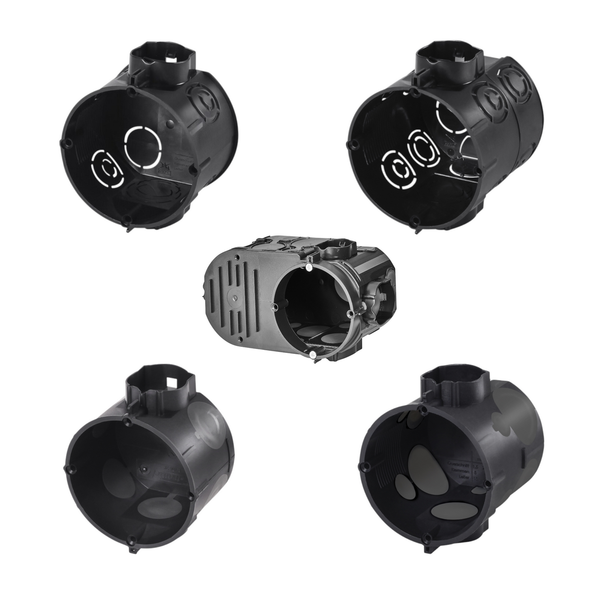 F-Tronic Unterputz-Schalterdosen & Elektronikdosen Ø 60 mm – verschiedene Ausführunge