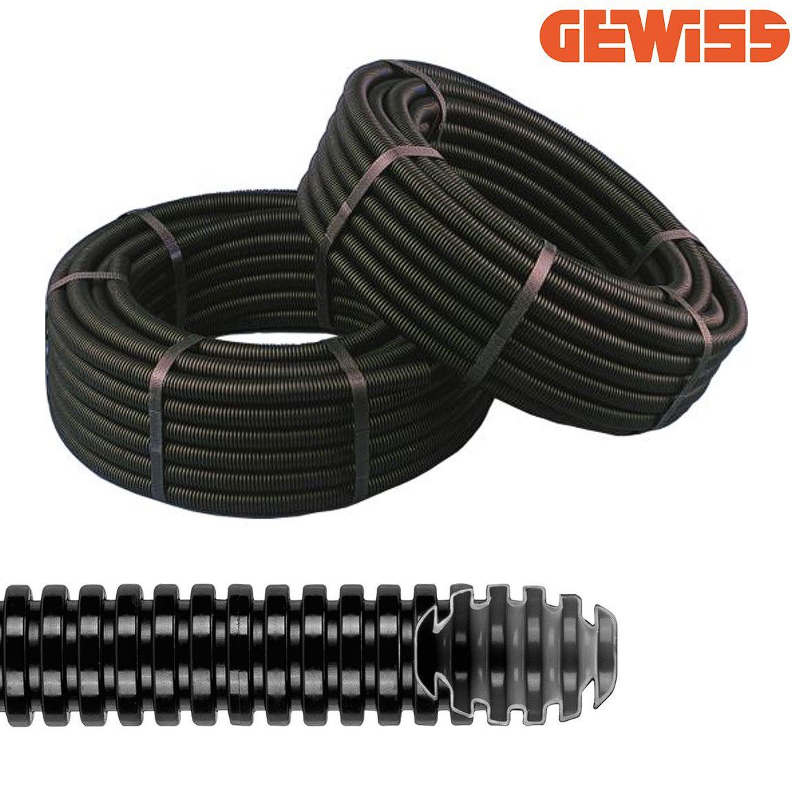 GEWISS DX15063R Elektroinstallationsrohr, Wellrohr, Leerrohr, Schutzrohr, M63, 20 Meter