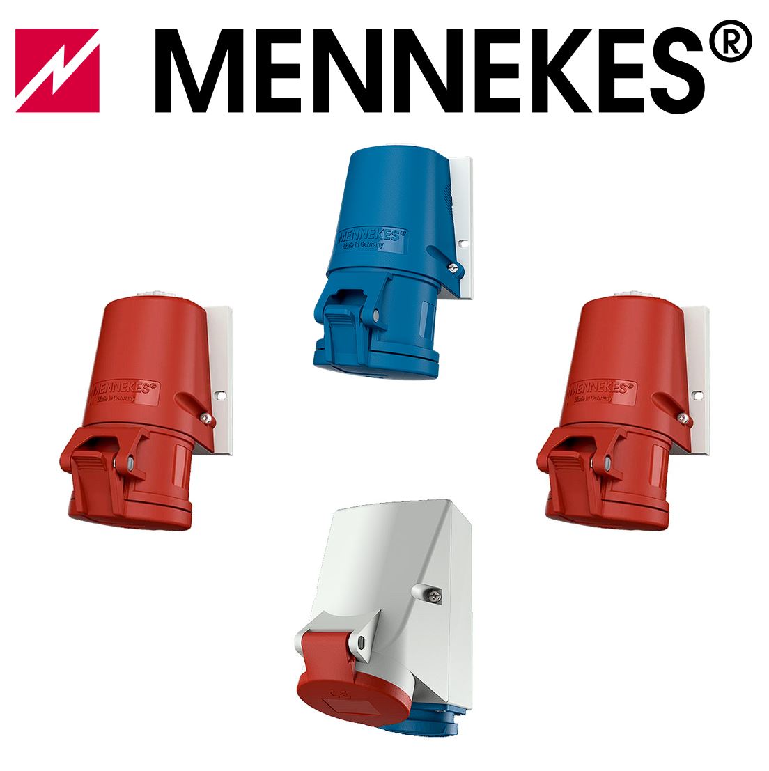 Mennekes CEE Wanddosen 16A - 32A | 230V - 400V | IP44 | verschiedene Typen